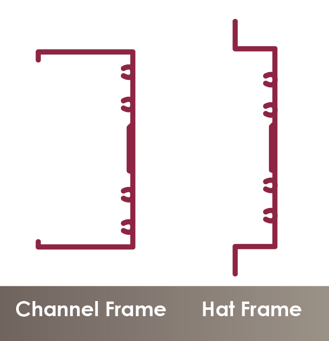 The Condenser Hat and Channel Damper Frames